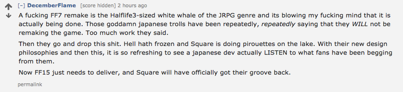 Illustration for article titled The Internet Reacts to the Final Fantasy VII Remake